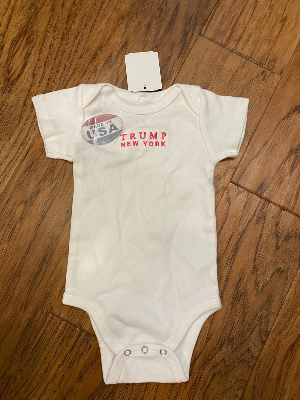 Trump New York baby onesie 0-3 months